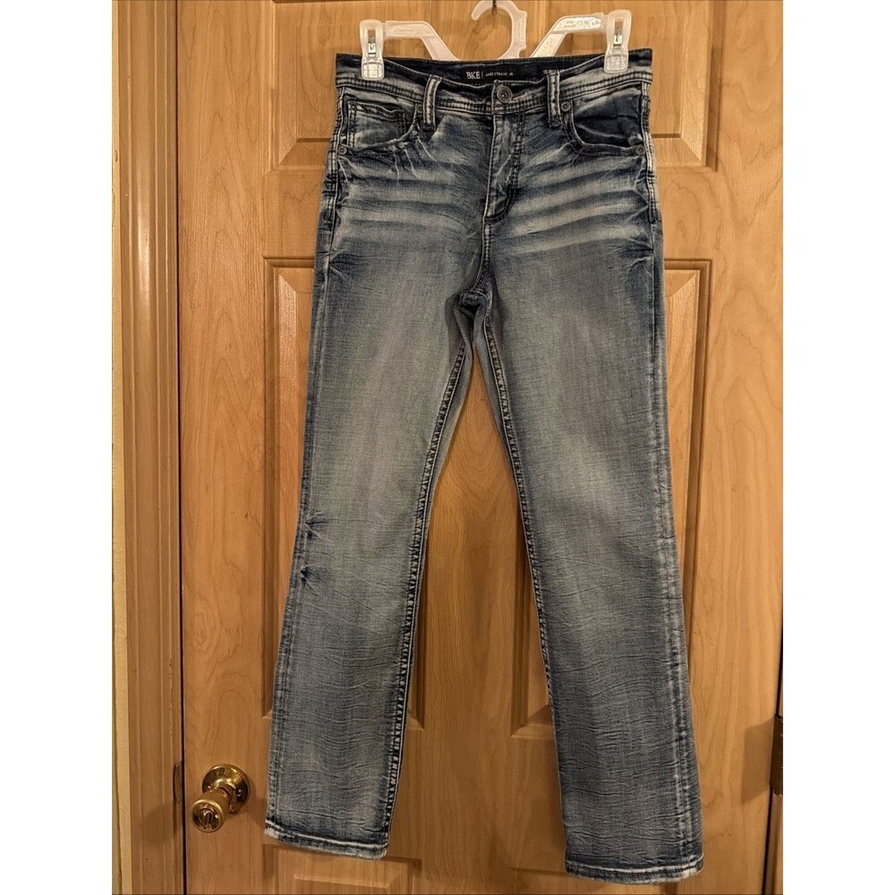 BKE Jake Straight Jr. Jeans Boys 16 R Blue, Straight Leg. Excellent Condition!
